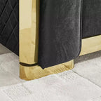 GDFStudio Tom Set Divano Chesterfield Moderno di Metà Secolo in Velluto a 2 Pezzi e 5 Posti con 4 Cuscini