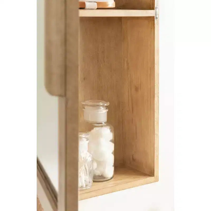 Mobile da bagno a specchio in rattan Ori di Kate e Laurel