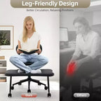 Sedia Ergonomica a Gambe Incrociate, Sedia da Meditazione Girevole a 360° con Ruote, Sedile Regolabile in Altezza per Meditazione, ADHD e Yoga per Ufficio Domestico
