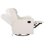 Poltrona reclinabile a dondolo girevole Emma and Oliver con porte di ricarica USB/USB-C, reclinabile manuale girevole a 270 gradi