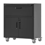 Metal Tool Cabinet for Garage, Mobile Heavy-Duty Storage Cabinet with Locking Doors, Rolling Tool Storage Cabinet
