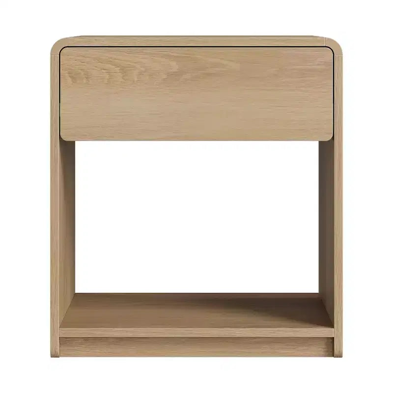 Comodini Moderni Set da 2, Tavolini da Comodino con Cassetti e Ripiano Aperto per Camera da Letto e Soggiorno-Panipeachy