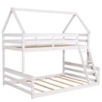 Letto in legno singolo FAMYYT con scaletta integrata, facile da montare