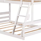 Letto in legno singolo FAMYYT con scaletta integrata, facile da montare
