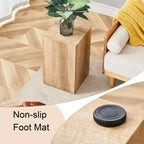 12 Tavolino da Caffè in MDF Color Legno Chiaro, Tavolino d'Appoggio Multifunzionale Minimalista con Texture Naturale per Soggiorno