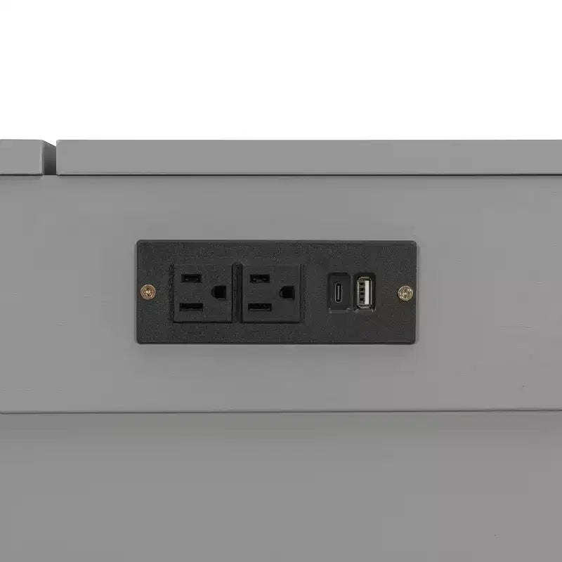 Letto a scomparsa Queen Size, Letto a mobile pieghevole con cassetto e stazione di ricarica per camera da letto, soggiorno - ModernLuxe