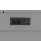 Letto a scomparsa Queen Size, Letto a mobile pieghevole con cassetto e stazione di ricarica per camera da letto, soggiorno - ModernLuxe
