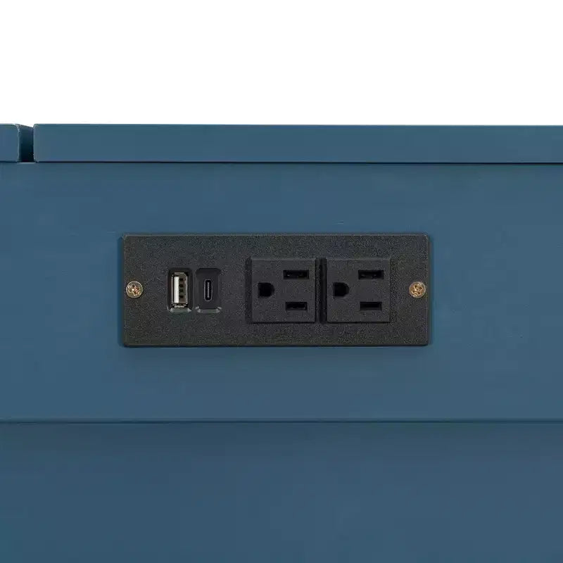 Letto a scomparsa Queen Size, Letto a mobile pieghevole con cassetto e stazione di ricarica per camera da letto, soggiorno - ModernLuxe