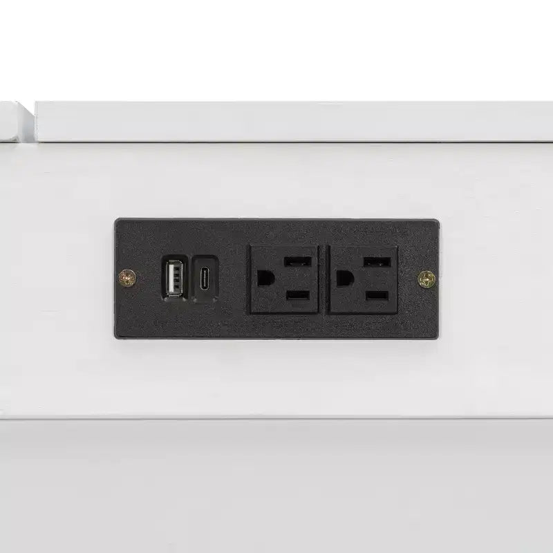 Letto a scomparsa Queen Size, Letto a mobile pieghevole con cassetto e stazione di ricarica per camera da letto, soggiorno - ModernLuxe