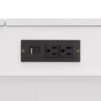Letto a scomparsa Queen Size, Letto a mobile pieghevole con cassetto e stazione di ricarica per camera da letto, soggiorno - ModernLuxe