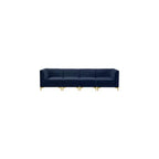 Divano modulare Meridian Furniture Alina in velluto blu marino