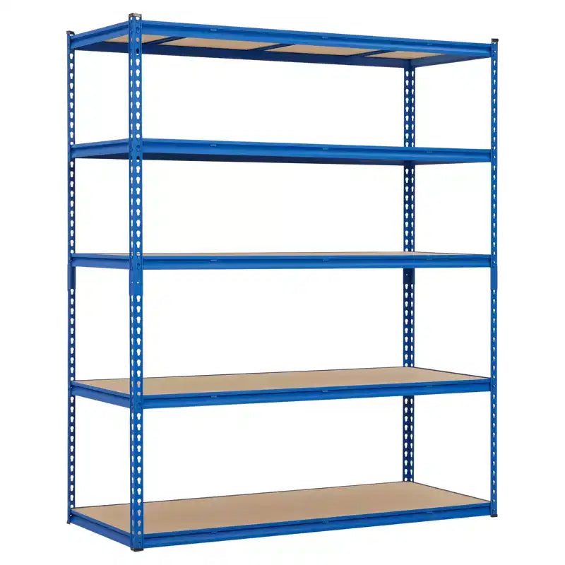 Scaffale per garage per impieghi gravosi, unità di stoccaggio a 5 ripiani, scaffalatura regolabile in metallo, capacità 900-1100 kg, organizzatore autoportante per cantina