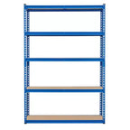 Scaffale per garage per impieghi gravosi, unità di stoccaggio a 5 ripiani, scaffalatura regolabile in metallo, capacità 900-1100 kg, organizzatore autoportante per cantina