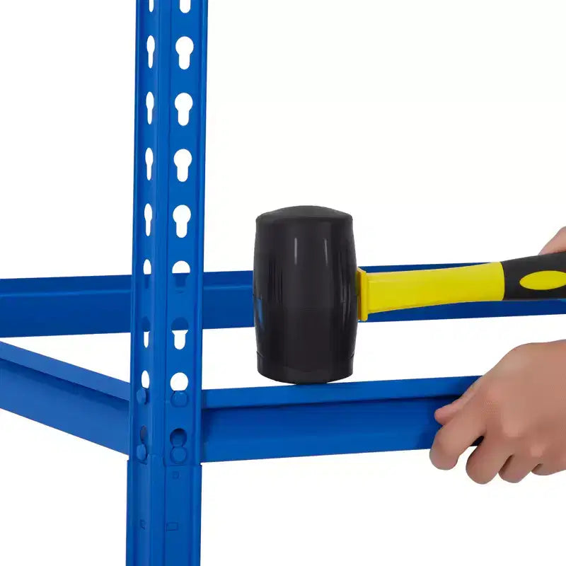 Scaffale per garage per impieghi gravosi, unità di stoccaggio a 5 ripiani, scaffalatura regolabile in metallo, capacità 900-1100 kg, organizzatore autoportante per cantina