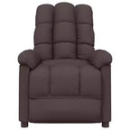 vidaXL Poltrona massaggiante Grigio chiaro Tessuto (100% poliestere), Legno, Metallo
