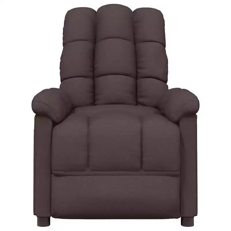 vidaXL Poltrona massaggiante Grigio chiaro Tessuto (100% poliestere), Legno, Metallo
