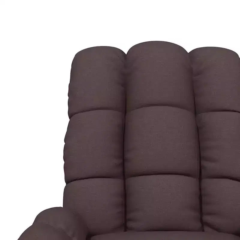 vidaXL Poltrona massaggiante Grigio chiaro Tessuto (100% poliestere), Legno, Metallo