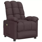 vidaXL Poltrona massaggiante Grigio chiaro Tessuto (100% poliestere), Legno, Metallo