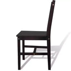 vidaXL Sedie da Pranzo 2 pz Bianco Legno Massello di Pino 84 cm