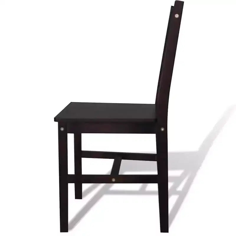 vidaXL Sedie da Pranzo 2 pz Bianco Legno Massello di Pino 84 cm