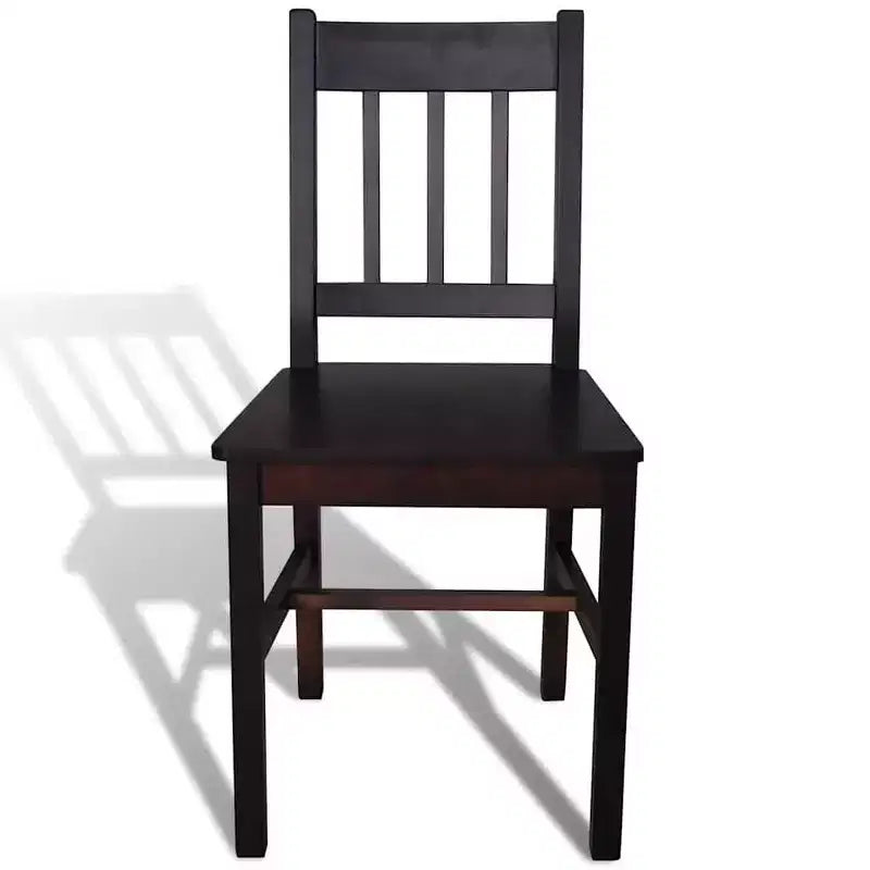 vidaXL Sedie da Pranzo 2 pz Bianco Legno Massello di Pino 84 cm