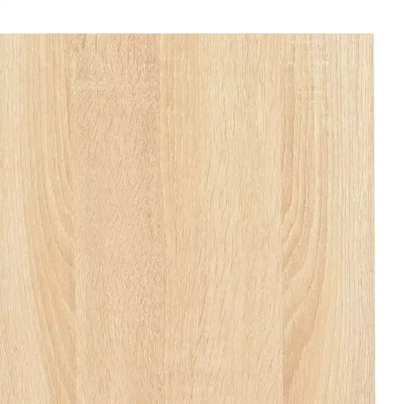 vidaXL Scrivania per computer in legno ingegnerizzato nero e rovere e metallo verniciato a polvere