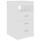 vidaXL Scrivania bianca Legno multistrato 140x50x76 cm Scomparto