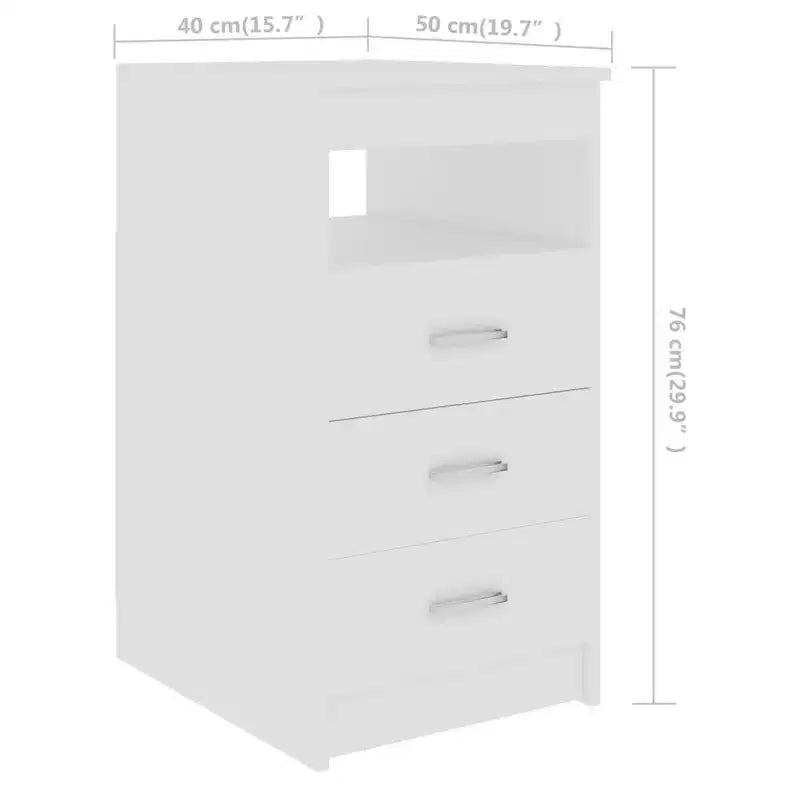vidaXL Scrivania bianca Legno multistrato 140x50x76 cm Scomparto