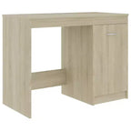 vidaXL Scrivania bianca Legno multistrato 140x50x76 cm Scomparto
