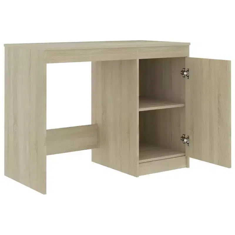 vidaXL Scrivania bianca Legno multistrato 140x50x76 cm Scomparto