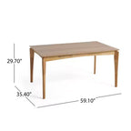Christopher Knight Home Harrison Set da pranzo a 5 pezzi in legno stile moderno di metà secolo con 4 sedie imbottite con braccioli