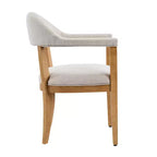 Christopher Knight Home Harrison Set da pranzo a 5 pezzi in legno stile moderno di metà secolo con 4 sedie imbottite con braccioli