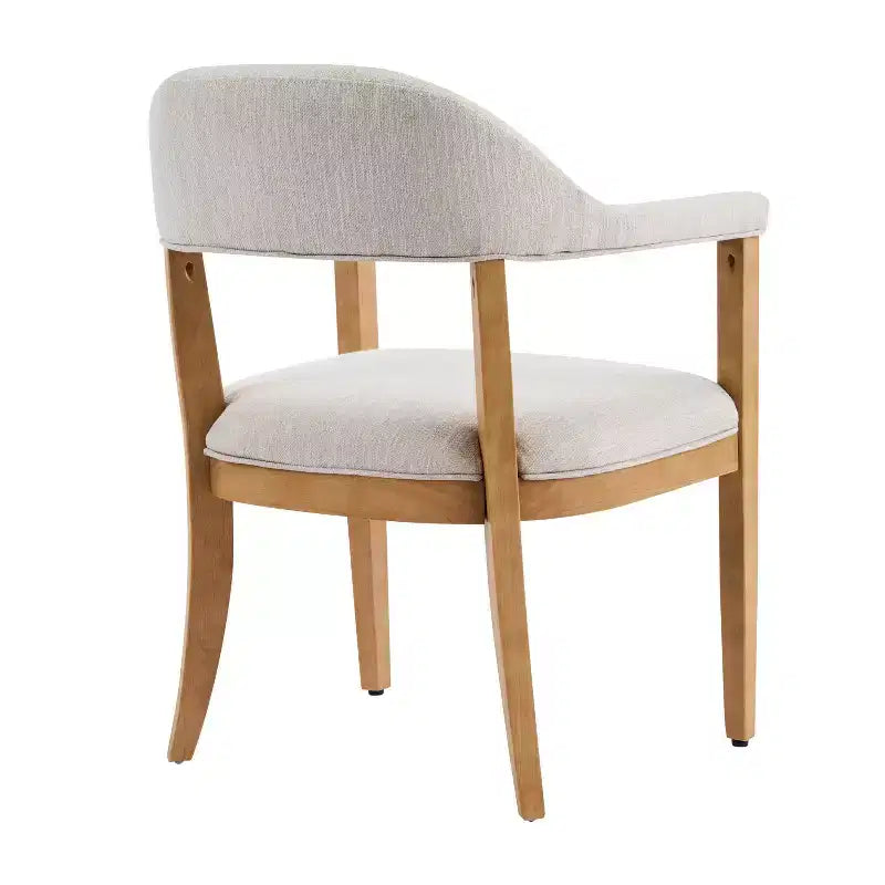 Christopher Knight Home Harrison Set da pranzo a 5 pezzi in legno stile moderno di metà secolo con 4 sedie imbottite con braccioli