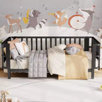 Struttura letto a piattaforma per bambini Twin Size, lettino per bambini, divano letto per bambini in metallo a basso profilo con sponde laterali rimovibili - ModernLuxe