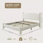 GustoWave Letto a Piattaforma Cloud Imbottito in Bouclé, Nessun Box Spring Necessario