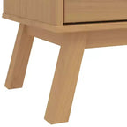 vidaXL Cassettiera Marrone Legno massello di pino Cassettiera media