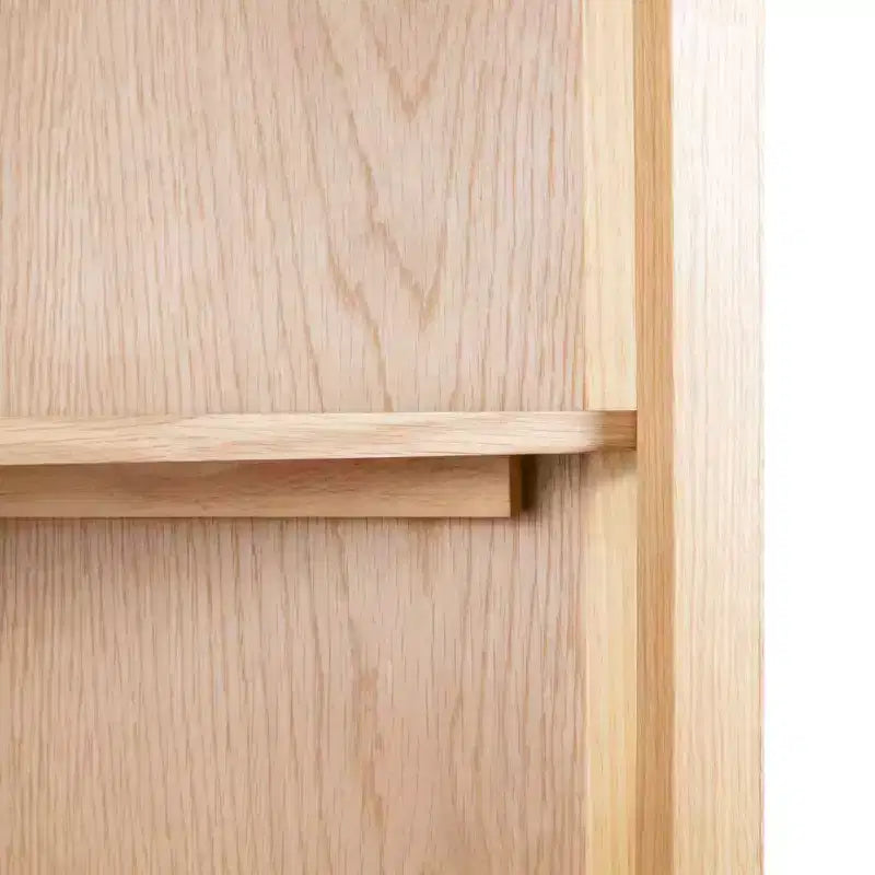 vidaXL Armadietto ad angolo Marrone Legno massello di rovere e MDF con impiallacciatura in rovere Medio