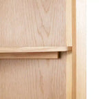 vidaXL Armadietto ad angolo Marrone Legno massello di rovere e MDF con impiallacciatura in rovere Medio