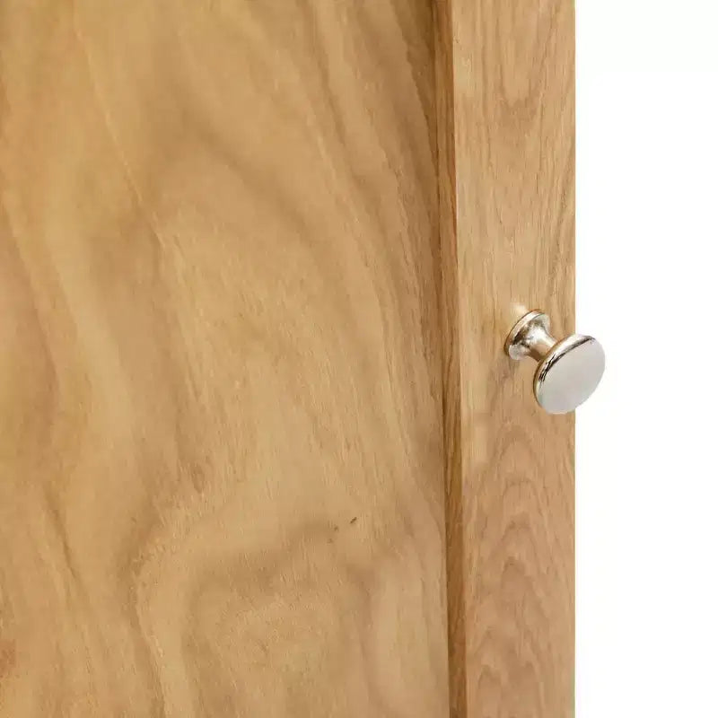 vidaXL Armadietto ad angolo Marrone Legno massello di rovere e MDF con impiallacciatura in rovere Medio