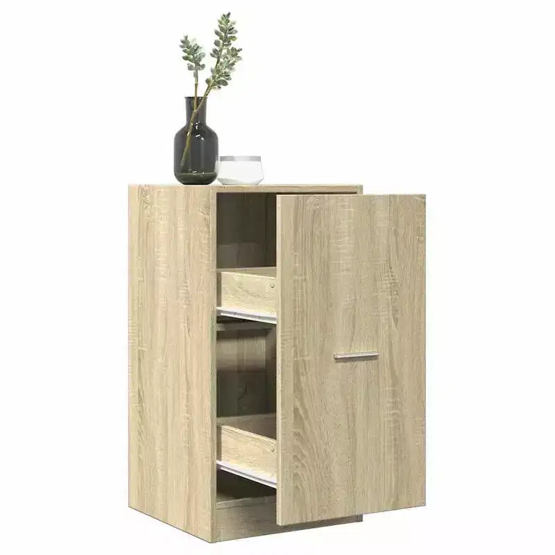 vidaXL Mobiletto Farmacia Rovere Sonoma Legno Multistrato Media