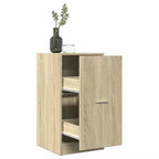 vidaXL Mobiletto Farmacia Rovere Sonoma Legno Multistrato Media