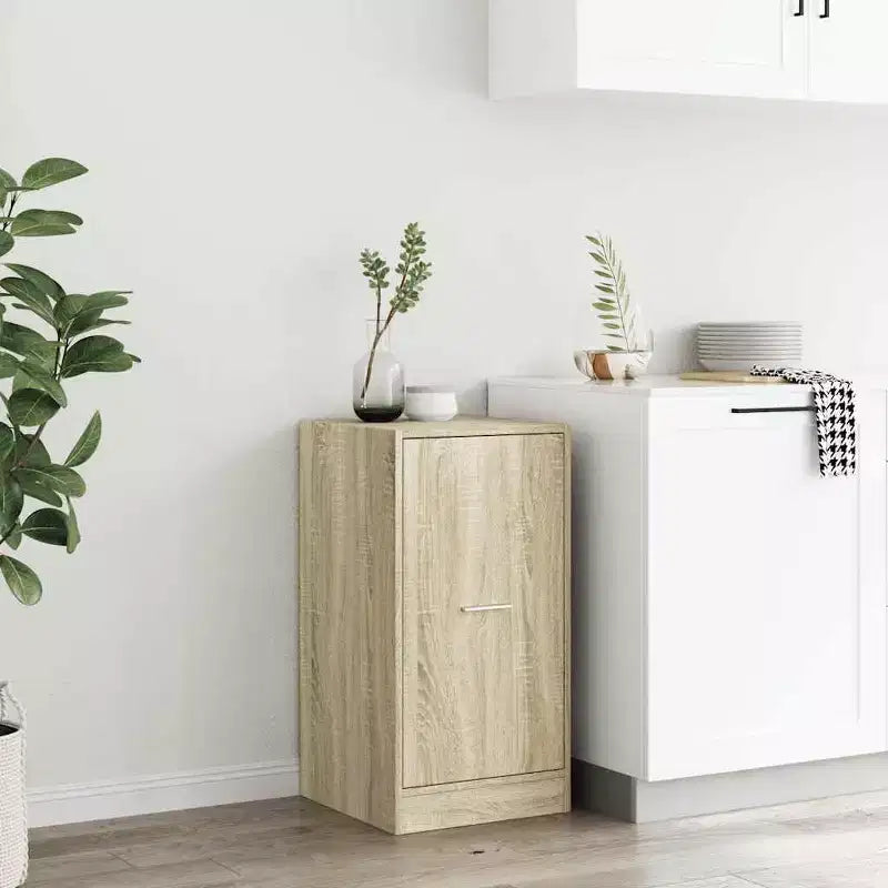 vidaXL Mobiletto Farmacia Rovere Sonoma Legno Multistrato Media