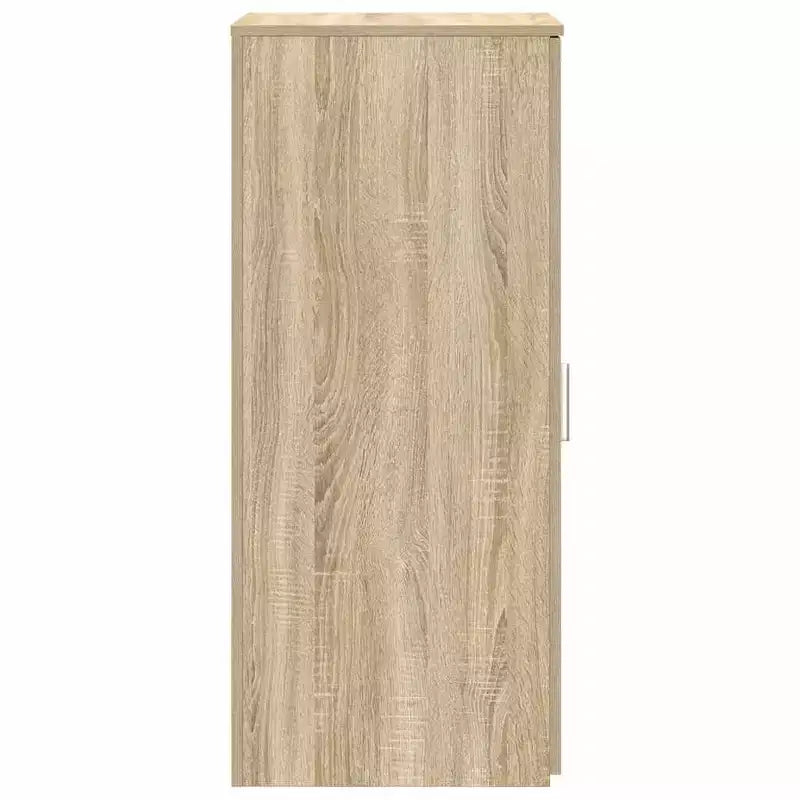 vidaXL Mobiletto Rovere Sonoma Legno ingegnerizzato Compatto