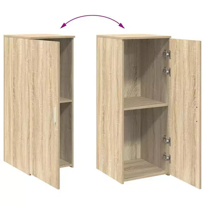vidaXL Mobiletto Rovere Sonoma Legno ingegnerizzato Compatto