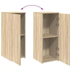 vidaXL Mobiletto Rovere Sonoma Legno ingegnerizzato Compatto