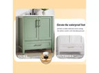 Mobile Bagno Monoblocco Moderno con Lavabo Singolo in Ceramica - Mobiletto con Ante e Cassetti a Chiusura Ammortizzata