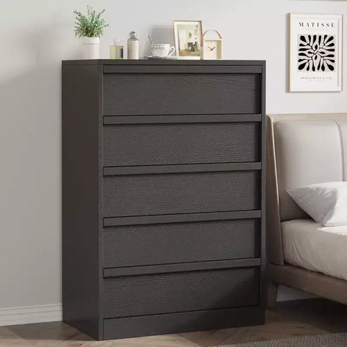 7 Drawer Dresser for Bedroom, 46 Tall Modern Chest of Drawers with Storage, Wooden Dresser Organizer for Entryway,Living Room,Bedroom