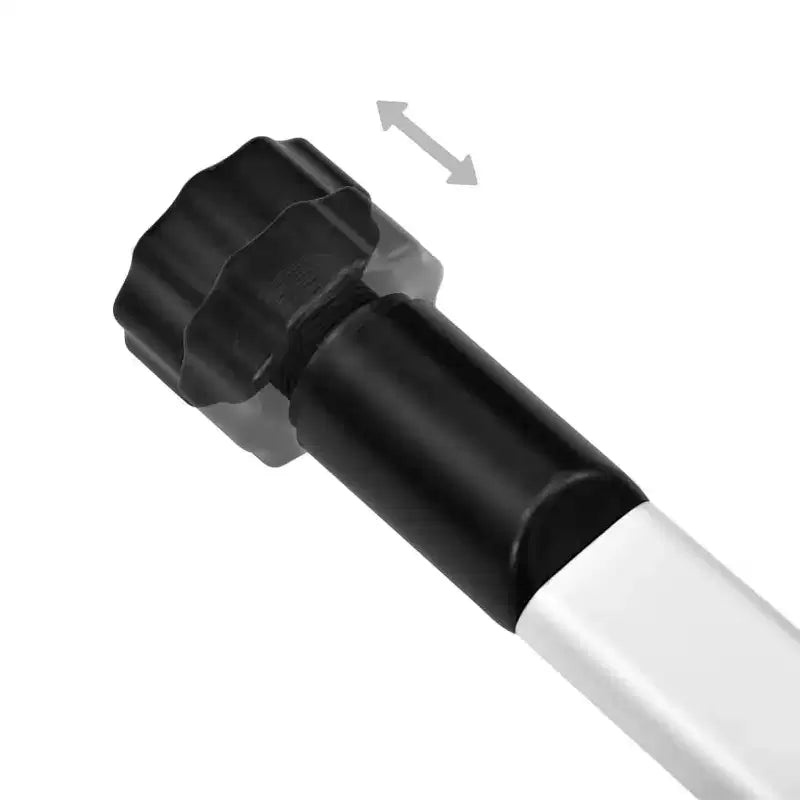 vidaXL Sistema telescopico per armadio argento e nero alluminio, plastica Grande