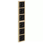 vidaXL Paravento a 4 Pannelli Legno Massello di Paulownia Marrone e Nero