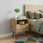 Comodino HomeRoots 22 Beige Legno